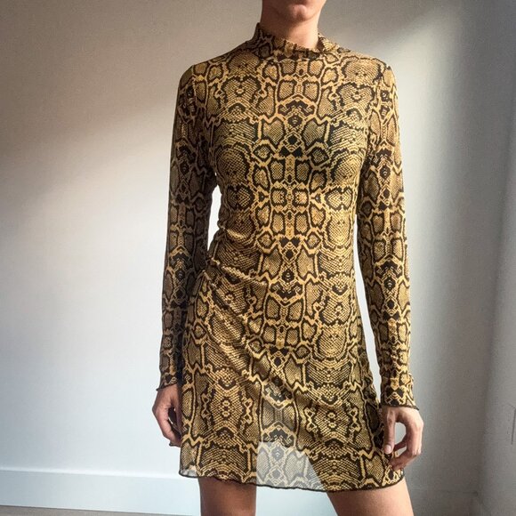 The Ragged Priest Slither Sheer Mini Dress Sz XS - Picture 2 of 6